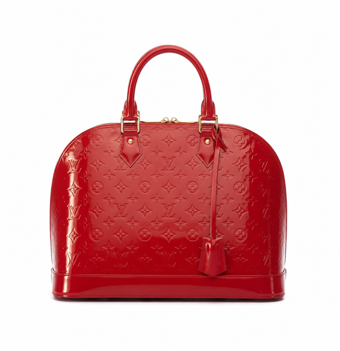 Louis Vuitton Alma GM Monogram Vernis Rossa