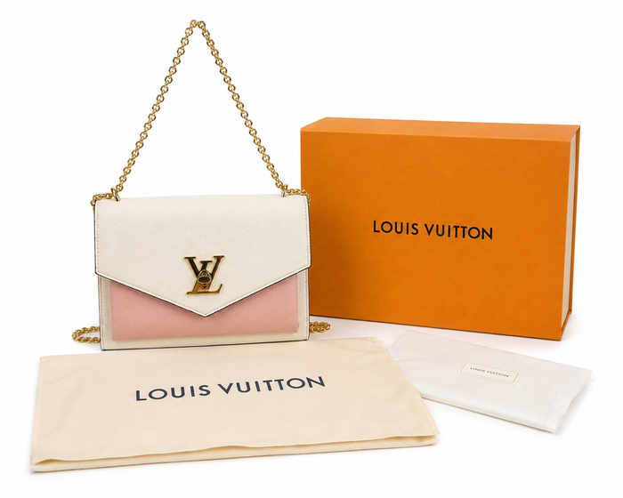 Louis Vuitton MyLockme Bianco & Rosa in Pelle – Full Set