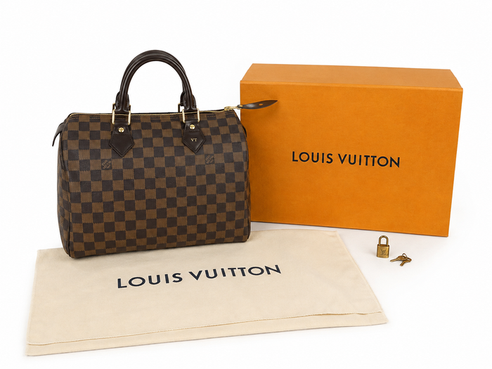 Louis Vuitton Speedy 30 Damier Ebene – Full Set